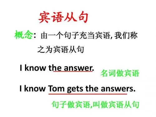 宾语从句详解
