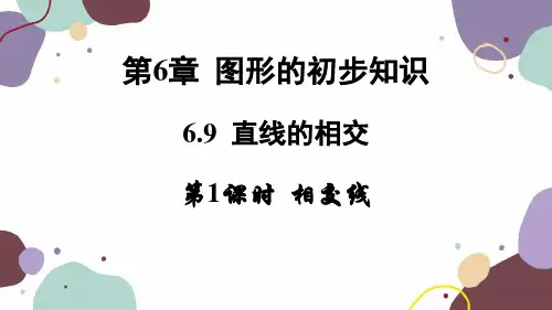 浙教版数学七年级上册6.9.1 相交线课件