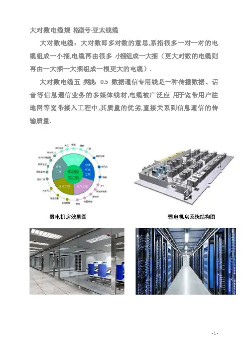 大对数电缆规格型号
