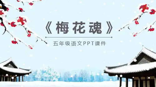 《梅花魂》语文教学PPT课件(5篇)