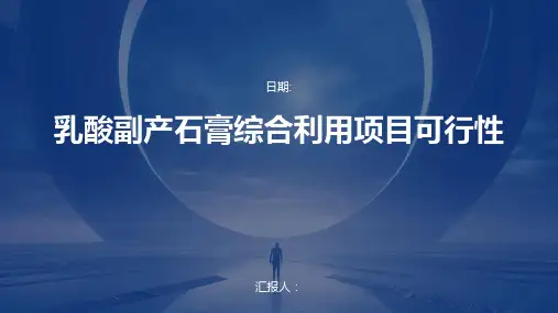 乳酸副产石膏综合利用项目可行性