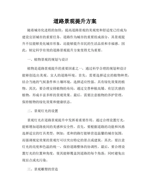 道路景观提升方案