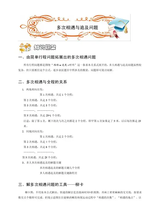 五年级奥数.行程.多次相遇和追及问题（A级）.学生版[试题]