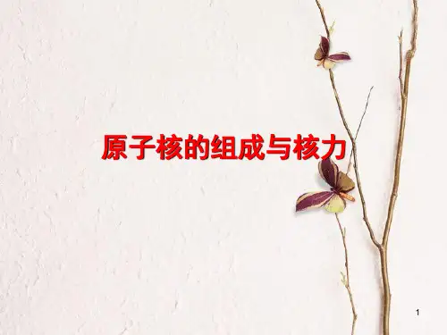 高中物理 第三章 原子核 第1节 原子核的组成与核力课件 教科版选修3-5.ppt