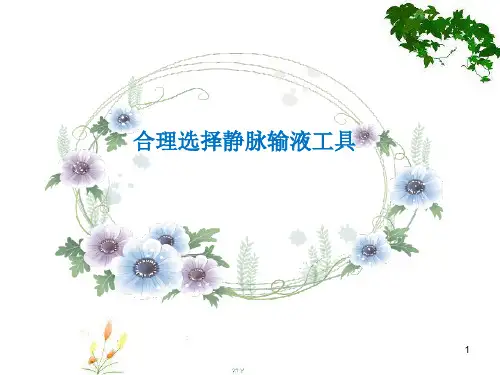 合理选择静脉输液工具PPT幻灯片课件