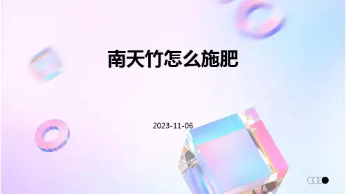 南天竹怎么施肥