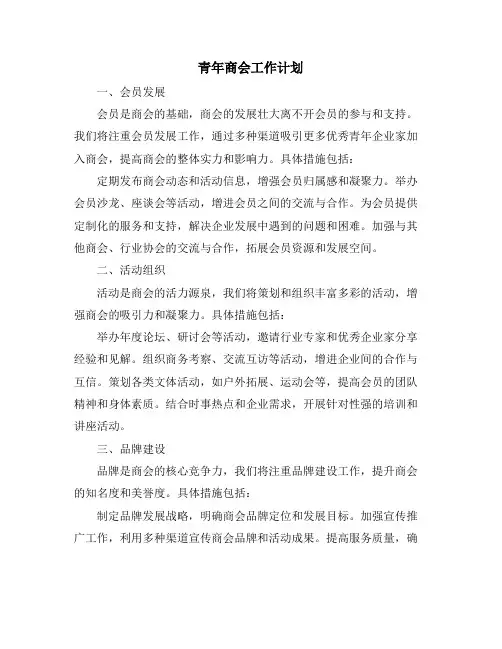 青年商会工作计划