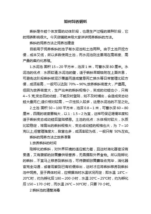 如何饲养蝌蚪
