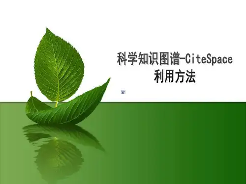 citespace知识图谱分析及操作