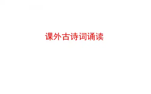 人教版九年级语文下册第三单元 课外古诗词诵读(共45张PPT)