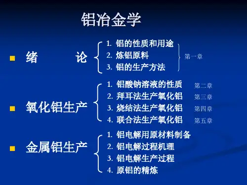 拜耳法生产氧化铝