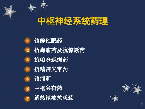 药理学镇静催眠药ppt课件