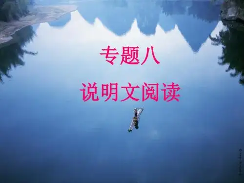 说明文阅读(共29张ppt)