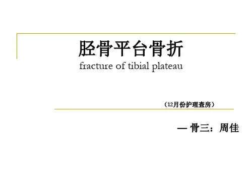 右胫骨平台骨折PPT课件