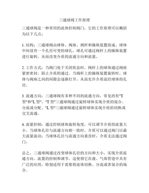 三通球阀工作原理