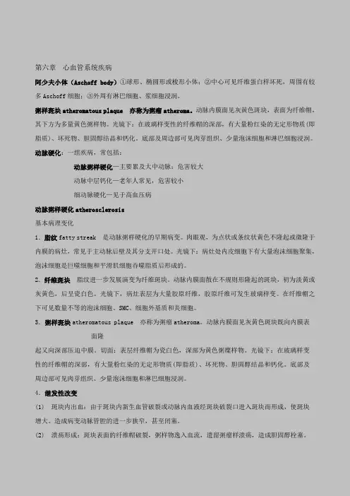 病理学第六章  心血管系统疾病