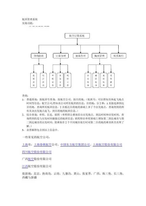 航班管理系统