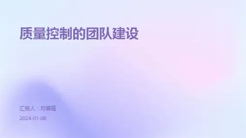 质量控制的团队建设