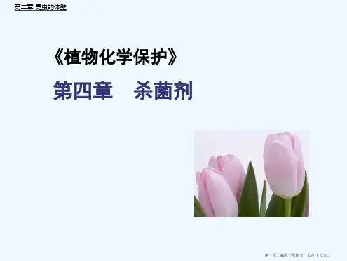 4 杀菌剂 农大植保专业的授课课件