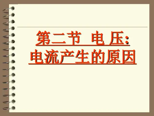 教科版九年级上册物理   电压：电流产生的原因 课件 (1)
