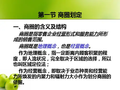 商圈及城市商业网点规划