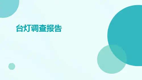 台灯调查报告