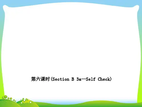 人教版九年级英语Unit 8 Section B 3a—Self Check精品课件