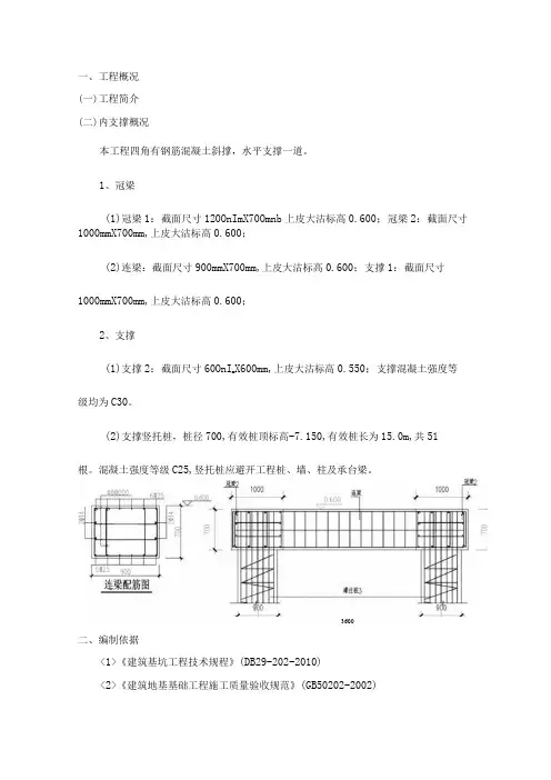 基坑支护冠梁施工方案