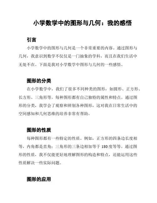 小学数学中的图形与几何：我的感悟