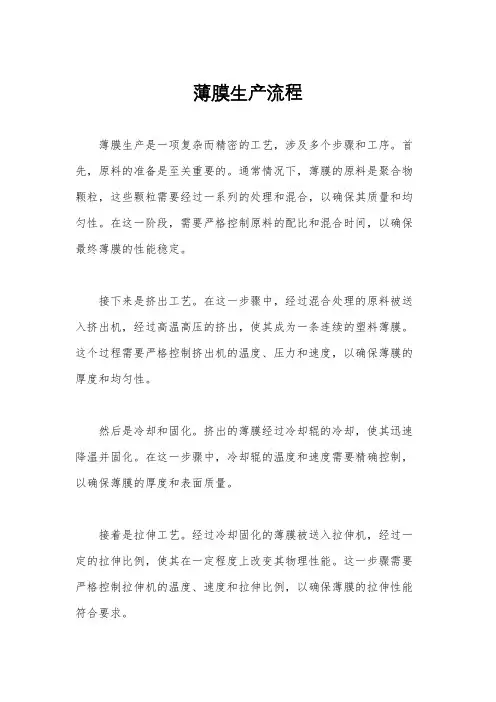 薄膜生产流程