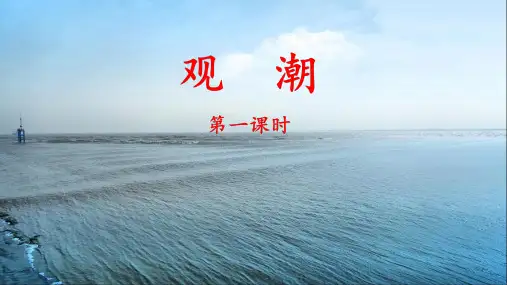 《观潮》名师课件(第一课时)