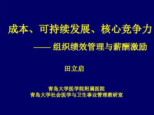 成本、可持续发展、核心竞争力—田立启