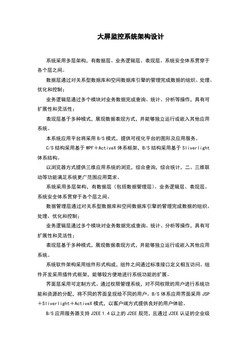 智能大屏监控系统架构设计(1)