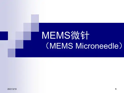 MEMS微针课件ppt