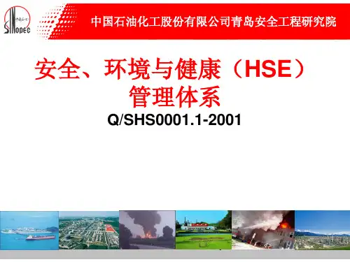 HSE管理体系培训课件