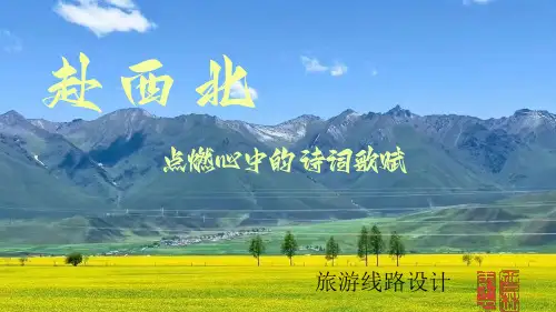西北旅游线路设计介绍ppt