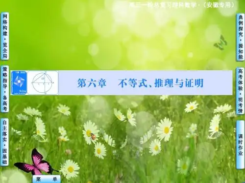 高考数学(理)总复习备考指导课件：第六章 不等式、推理与证明 第1节 不等关系与不等式