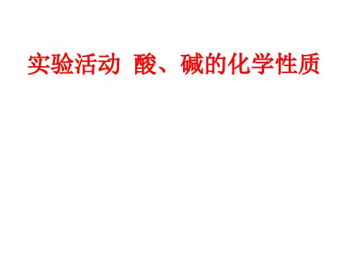 酸、碱的化学性质  课件