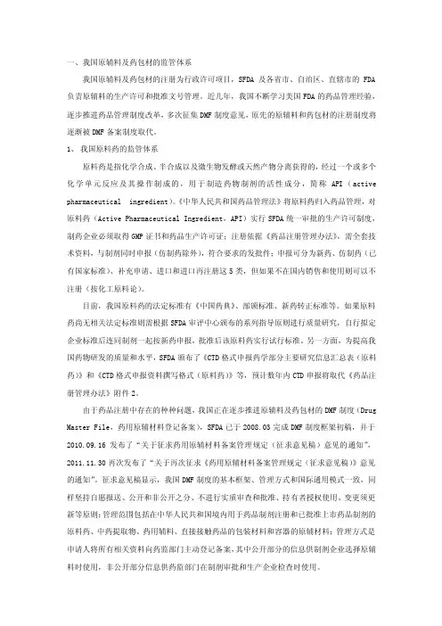 原辅料、药包材监管2012.04