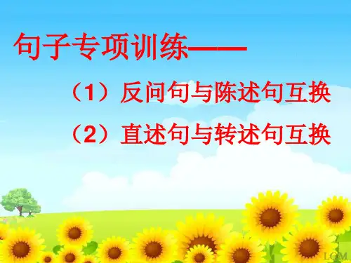 部编版小学语文六年级下册 六年级复习课-句子专项训练 名师教学PPT课件