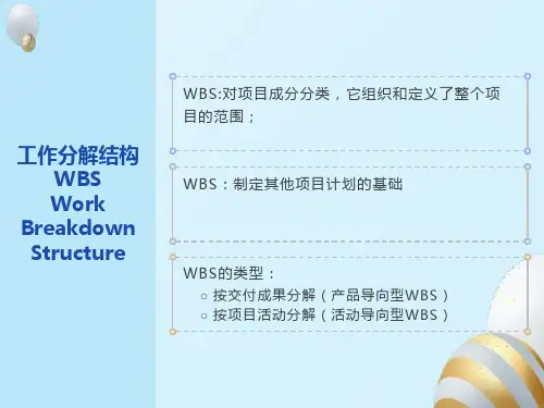 工作分解结构WBS
