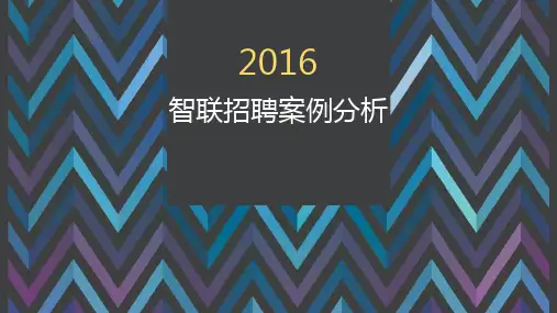 (完整版)智联招聘案例分析