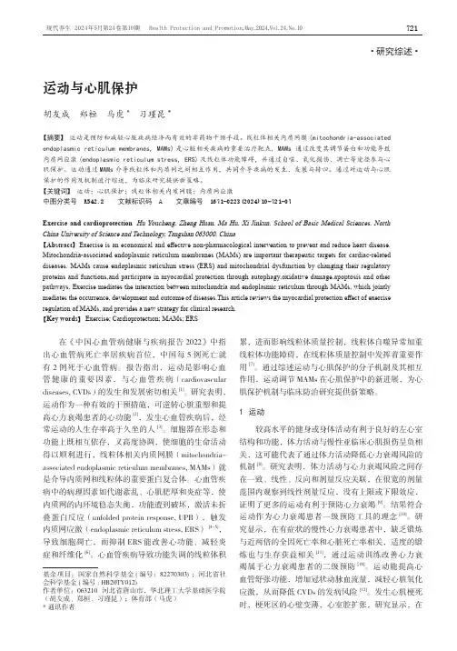 运动与心肌保护