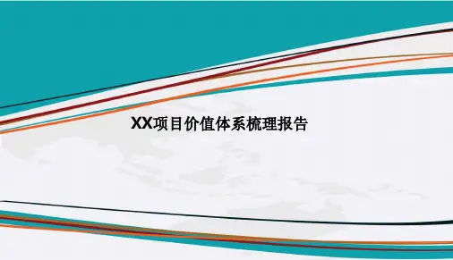 价值体系打造模板：营销价值体系梳理