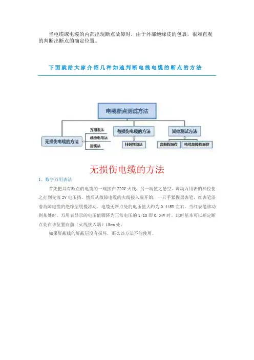 电缆断点的六种判定方法