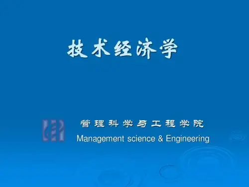 技术经济学讲稿-06章
