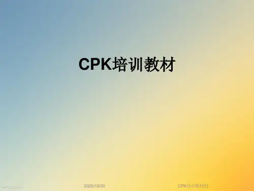 CPK培训教材[1]