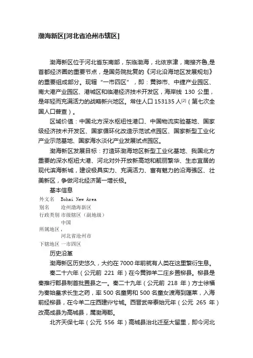 渤海新区[河北省沧州市辖区]