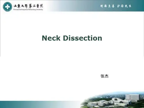 颈淋巴结清扫术PPT演示幻灯片