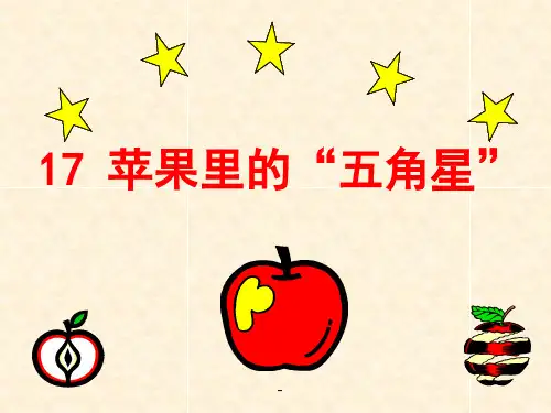 小学四年级下学期语文《苹果里的五角星》PPT课件